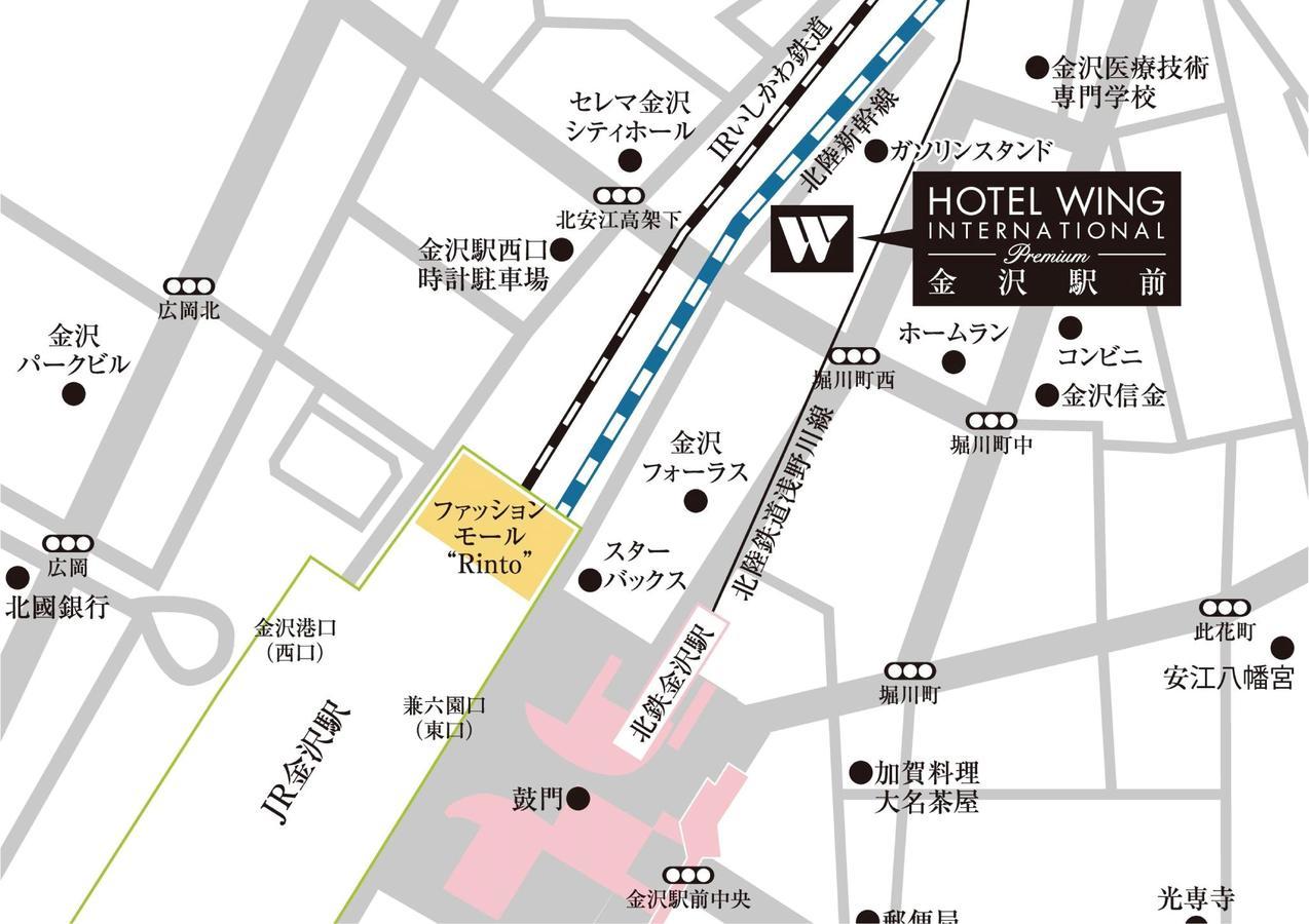 Hotel Wing International Premium Kanazawa Ekimae Экстерьер фото